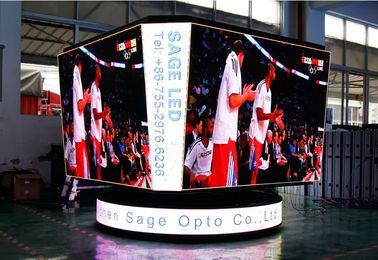 Basketbol Küp Stadyumu LED Ekranlar P8mm Pitch Yüksek Çözünürlüklü LED Ekran